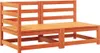 vidaXL Gartensofa mit Kissen 2-Sitzer Wachsbraun Massivholz Produktbild-Vorschau 4