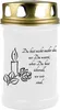 Bougie funéraire blanche 48h ( couvercle or ) - Bougie Voir les images du produit 1