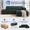 COMHOMA Ecksofa mit Schlaffunktion, 228cm Corduroy Produktbild-Vorschau 11