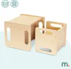 Tavolo e sedia multifunzionali in legno Montessori - mobili Anteprima dell’immagine prodotto 2