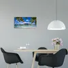 Wanduhr aus Glas – 60x30 cm - Glasbild - Glasuhr - Produktbild-Vorschau 3