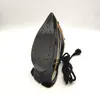 A black and gold steam iron with its power cord is shown against a white background. Voir les images du produit