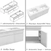 120cm Mineralguss Waschtisch mit Unterschrank Badmöbel Set Produktbild-Vorschau 4