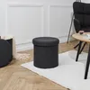 Coffre Pouf Pliable Noir Pills Voir les images du produit 3