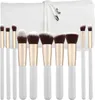 MIMO Makeup Brush Set Pinselset Kabuki White 10 Pcs Produktbild-Vorschau 2
