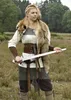 Mittelalter Bluse Birga mit 3/4 Arm, natur - Baumwolle Produktbild-Vorschau 4