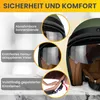 Hochwertiger Jethelm Motorradhelm Sturzhelm mit Produktbild-Vorschau 2