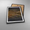 Gerahmtes Poster - Schwarzer Rahmen - Blatt golden schwarz Produktbild-Vorschau 3