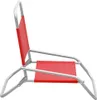 vidaXL Klappbare Strandstühle 2 Stk. Rot Stoff Produktbild-Vorschau 3