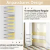 COSTWAY Toaletní skříňka Koupelnová skříňka nad lavicí, Náhled obrázku produktu 4