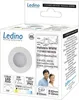 The image shows the retail packaging of a Ledino LED downlight. Produktbild-Vorschau