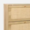 sweeek - Schuhschrank mit Rattan-Geflecht und 3 Klapptüren Produktbild-Vorschau 3