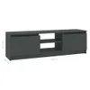 vidaXL Armoire TV Gris 120×30×35,5 cm Bois composite Voir les images du produit 10