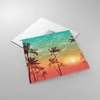 Bilder auf glas - Horizont Küste Kokosnuss Himmel - 40x40cm Produktbild-Vorschau 2