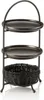 Etagère 3 étages acier chrome-nickel argent 46 cm Voir les images du produit 2