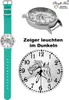Pacific Time Kinderuhr Mädchen Pferde schwarz Zeiger Produktbild-Vorschau 2