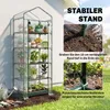 Serra in plastica Outsunny Mini-serra con 5 ripiani in Anteprima dell’immagine prodotto 7