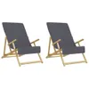vidaXL Asciugamani da spiaggia 2 pz. Antracite 60x135 cm Anteprima dell’immagine prodotto 4