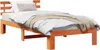 vidaXL Bettrahmen Wachsbraun 90 x 200 cm Massives Produktbild-Vorschau 1
