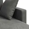 vidaXL Sofa Dunkelgrau 178 x 134 x 80 cm Samt Produktbild-Vorschau 7