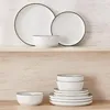 Das Geschirr-Set ist platzsparend im Küchenschrank verstaut. Voir les images du produit