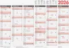 BRUNNEN Tafelkalender 2026 - A3 quer – 6 Monate pro Seite Produktbild-Vorschau 1