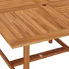 vidaXL Garten-Esstisch 110x110x75 cm Massivholz Teak Produktbild-Vorschau 4