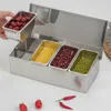 4 mřížkové nádoby na přísady Nerezová nádoba na přísady Náhled obrázku produktu 4