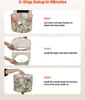 A three-step guide on how to set up a lampshade. Náhľad obrázku produktu