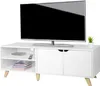 Mobile TV basso Relaxdays, 6 ripiani, mobile TV fino a 60 Anteprima dell’immagine prodotto 1