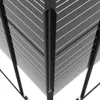 vidaXL Duschkabine mit Streifen ESG 80x80x180 cm Schwarz Produktbild-Vorschau 13