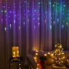 3.5m 96LED ghiacciolo fata luci colorate luce tenda Anteprima dell’immagine prodotto 5