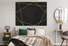 MuchoWow® Poster Geometrisches Muster aus goldenen Linien Produktbild-Vorschau 4