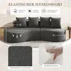 STILVORA Sofa mit Leinenstoff atmungsaktiv und 4 Produktbild-Vorschau 4