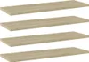 Półki Na Książki, 4 Szt., Kolor Dąb Sonoma, 60X20X1,5 Cm, Podgląd zdjęcia produktu 5