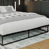 Metallbett SUKAR - Metall Schwarz 185.5x205.5x25 cm | Bett Produktbild-Vorschau 3