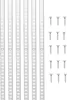VEVOR Regalpilaster, 183,9 cm, 20er-Pack, verstellbare Produktbild-Vorschau 1