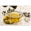 Triptychon auf leinwand essen & trinken - grün 60x40 cm Produktbild-Vorschau 3