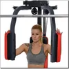 A woman is using a home gym machine. Produktbild-Vorschau