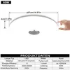 A white LED ceiling light with dimensions and product specifications shown. Voir les images du produit