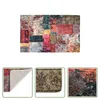 The Living Store Teppich Waschbar Patchwork Mehrfarbig Produktbild-Vorschau 1
