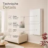 Szafka wisząca do sypialni biała 120x60x34 cm 2 drzwi Podgląd zdjęcia produktu 2