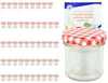 50er Set Sturzglas 167 ml To 66 rot karierter Deckel incl. Produktbild-Vorschau 1