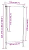 vidaXL Außenrollo Gelb und Weiß 120x270 cm Stoff und Stahl Produktbild-Vorschau 8