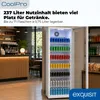 Exquisit Glastürkühlschrank 237 l | für bis zu 71 Flaschen Produktbild-Vorschau 5