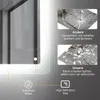 Puluomis koupelnové zrcadlo s osvětlením bez mlhy 100x80, s Náhled obrázku produktu 5