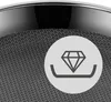 A close-up view of a wok with a decorative pattern and a circular icon containing a diamond symbol. Anteprima dell’immagine prodotto