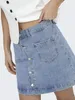 ONLY Jeansrock mit Knopfleiste und aufgesetzten Taschen Produktbild-Vorschau 9