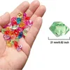 Große bunte Glassteine 100er Set 21mm für Kinder Deko Produktbild-Vorschau 2