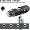 Digitales USB Mikroskop 50x–1600x mit 8 LED, Ständer, Foto Produktbild-Vorschau 3